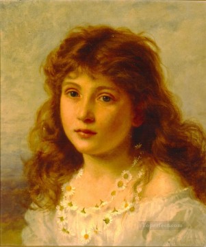  genre Oil Painting - Young Girl genre Sophie Gengembre Anderson
